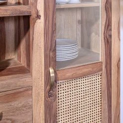 Naturoo Highboard Rodern - Sheesham massiv / Wiener Geflecht -Wohnzimmermöbel boutique en ligne 1000239497 210108 13370300048 DETAILS P000000001000239497