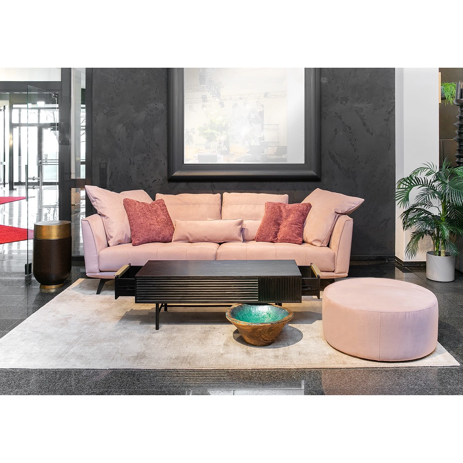 Red Living Couchtisch Soyons I - Akazie massiv / Metall - Schwarz / Gold 2 Red Living Couchtisch Soyons I - Akazie massiv / Metall - Schwarz / Gold – Bild 2