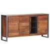 Red Living Sideboard Thiery - Mango massiv / Metall - Mango Braun / Anthrazit