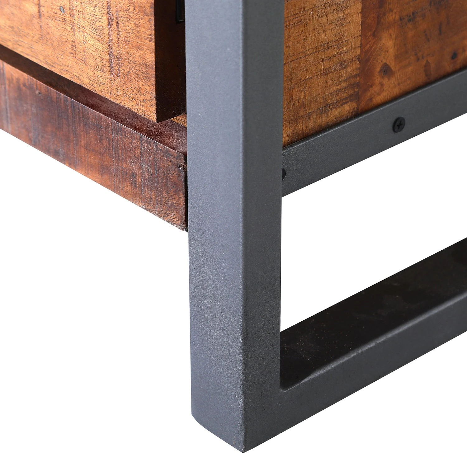 Red Living TV-Lowboard Thiery - Mango massiv / Metall - Mango Braun / Anthrazit 2 Red Living TV-Lowboard Thiery - Mango massiv / Metall - Mango Braun / Anthrazit – Bild 2
