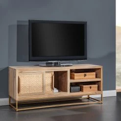 Naturoo TV-Lowboard Rumilly - Rattangeflecht / Mango massiv 12 Naturoo TV-Lowboard Rumilly - Rattangeflecht / Mango massiv -Wohnzimmermöbel boutique en ligne 1000239524 210908 16520400003 MOOD DETAILS P000000001000239524 mood