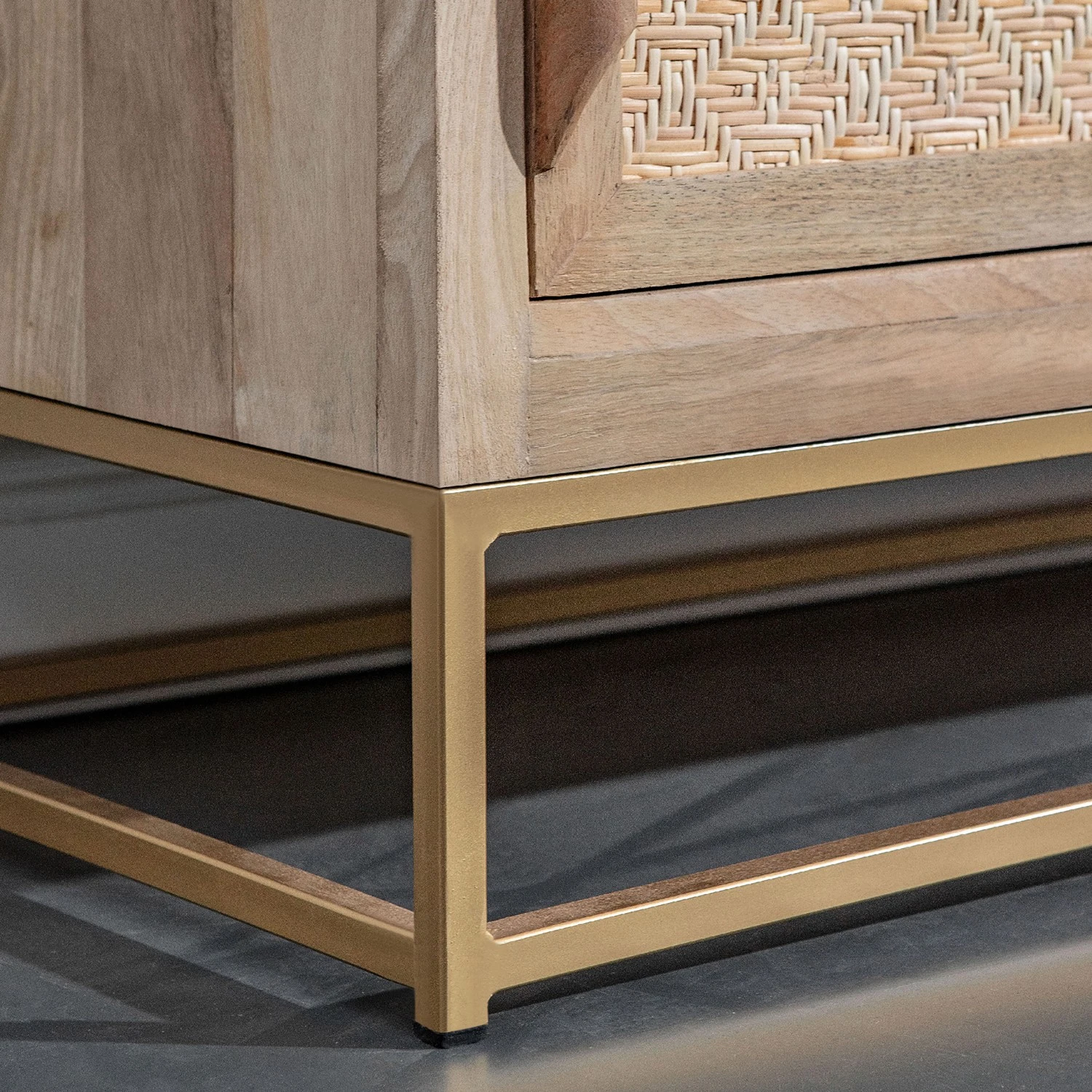 Naturoo TV-Lowboard Rumilly - Rattangeflecht / Mango massiv 7 Naturoo TV-Lowboard Rumilly - Rattangeflecht / Mango massiv – Bild 7