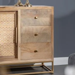 Naturoo Sideboard Rumilly - Rattangeflecht / Mango massiv 15 Naturoo Sideboard Rumilly - Rattangeflecht / Mango massiv -Wohnzimmermöbel boutique en ligne 1000239527 210908 16520400025 DETAILS P000000001000239527