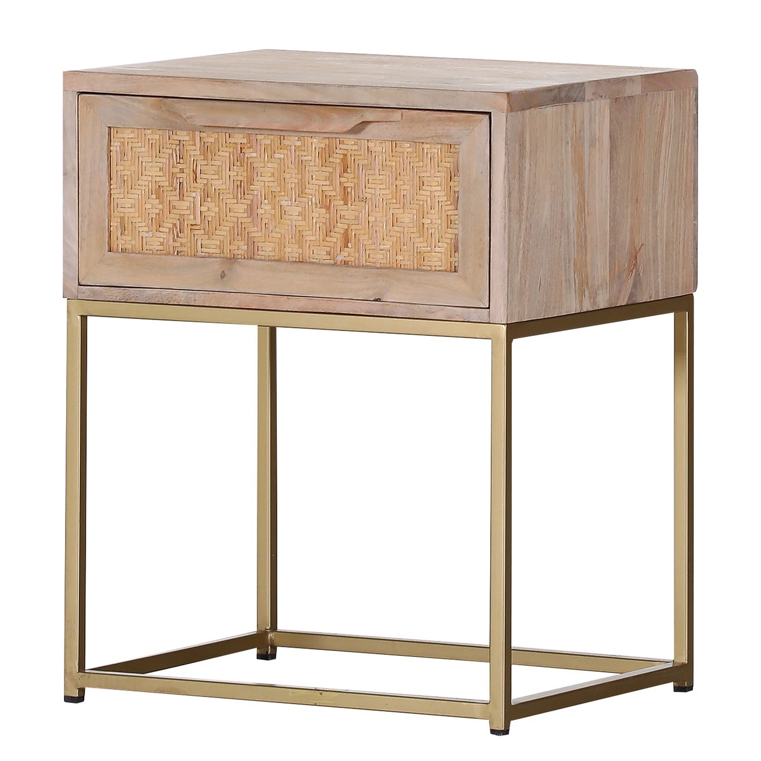 Naturoo Beistelltisch Rumilly - Rattangeflecht / Mango massiv 1 Naturoo Beistelltisch Rumilly - Rattangeflecht / Mango massiv