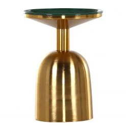 Red Living Beistelltisch Payzac III - Metall - Grün / Gold