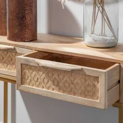 Naturoo Konsolentisch Rumilly - Rattangeflecht / Mango massiv -Wohnzimmermöbel boutique en ligne 1000239538 210908 16520500039 DETAILS P000000001000239538