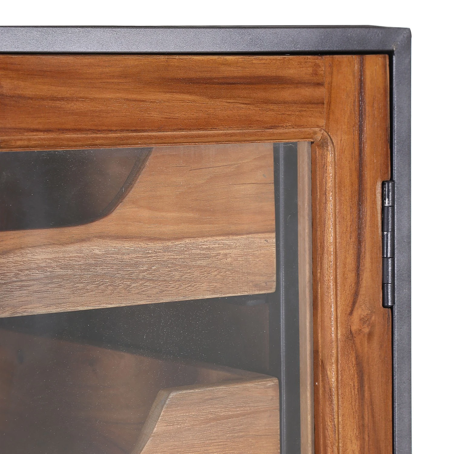 Red Living Barschrank Viessoix - Teak massiv & Akazie massiv / Eisen - Teak / Anthrazit 9 Red Living Barschrank Viessoix - Teak massiv & Akazie massiv / Eisen - Teak / Anthrazit – Bild 9