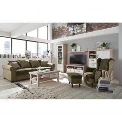 Ridgevalley Standvitrine Avene II - Weiß / Pinie Dekor -Wohnzimmermöbel boutique en ligne 1000240786 210106 16093600011 MOOD DETAILS P000000001000240786 mood