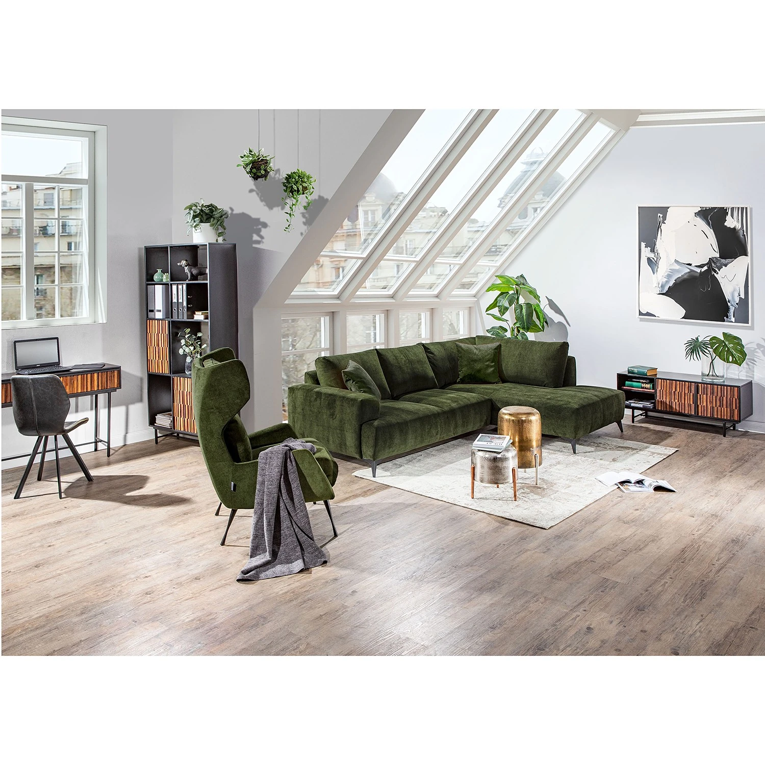 Red Living Regal Sanvic - Sheesham / Akazie massiv - Sheesham / Anthrazit 3 Red Living Regal Sanvic - Sheesham / Akazie massiv - Sheesham / Anthrazit – Bild 3