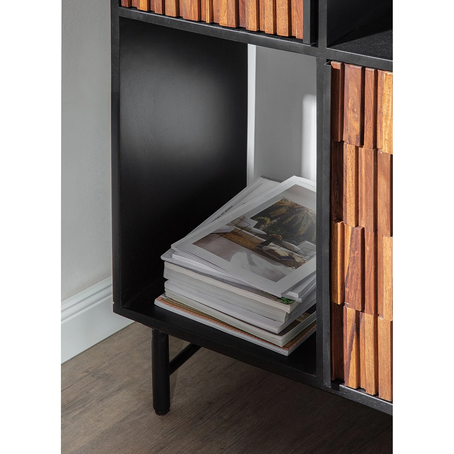 Red Living Regal Sanvic - Sheesham / Akazie massiv - Sheesham / Anthrazit 6 Red Living Regal Sanvic - Sheesham / Akazie massiv - Sheesham / Anthrazit – Bild 6