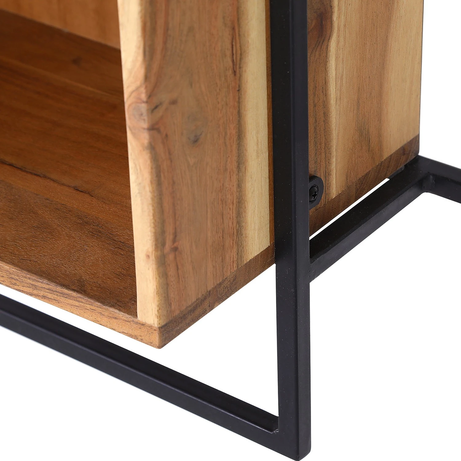 Red Living Wandregal Fenay - Akazie massiv / Metall - Akazie / Schwarz 4 Red Living Wandregal Fenay - Akazie massiv / Metall - Akazie / Schwarz – Bild 4