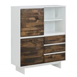 Loftscape Kommode Marnac II - Kiefer teilmassiv - Kiefer / Weiß