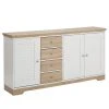 Ridgevalley Sideboard Rebais I - Weiß / Beige