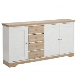 Ridgevalley Sideboard Rebais I - Weiß / Beige
