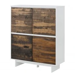 Loftscape Kommode Marnac I - Kiefer teilmassiv - Kiefer / Weiß