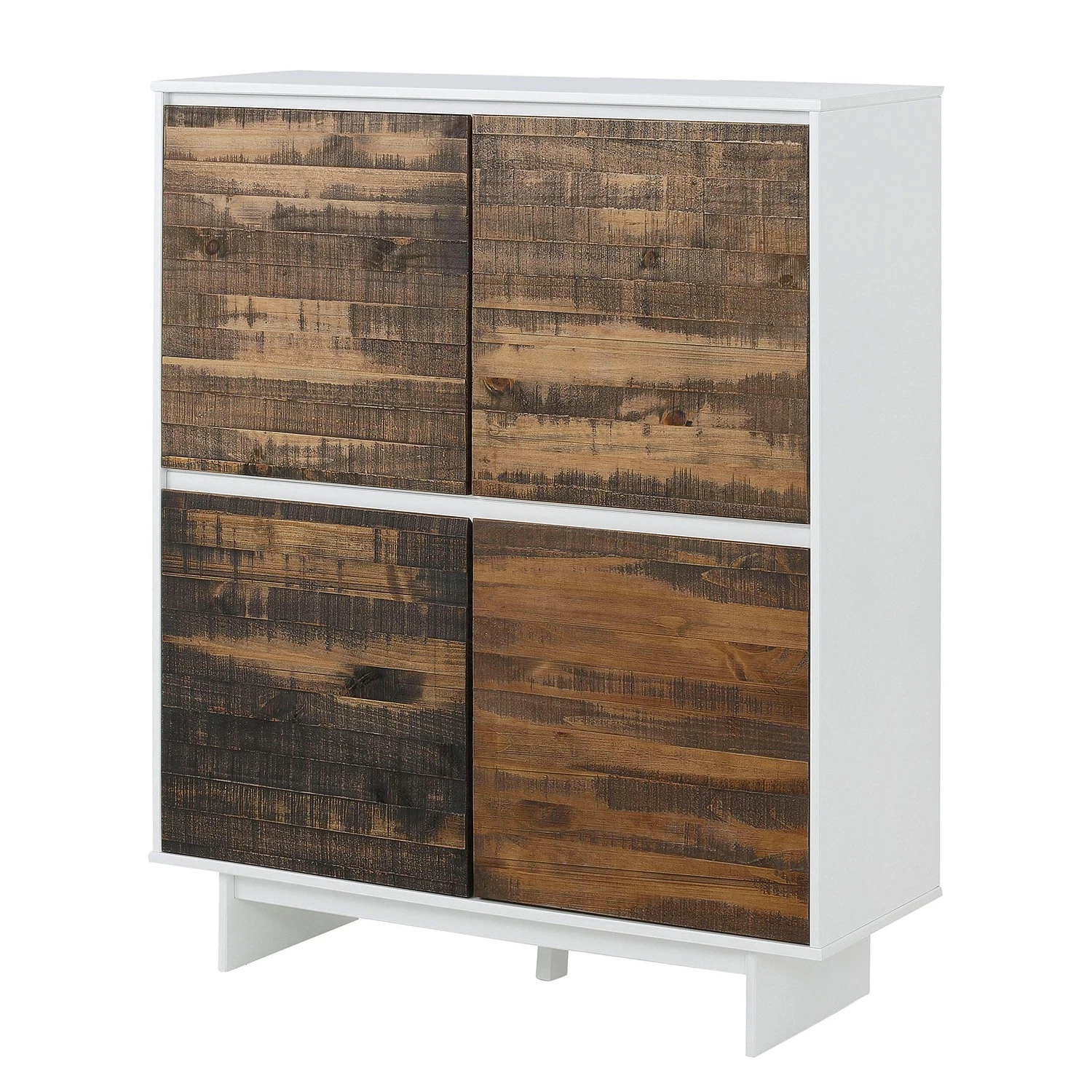 Loftscape Kommode Marnac I - Kiefer teilmassiv - Kiefer / Weiß 1 Loftscape Kommode Marnac I - Kiefer teilmassiv - Kiefer / Weiß