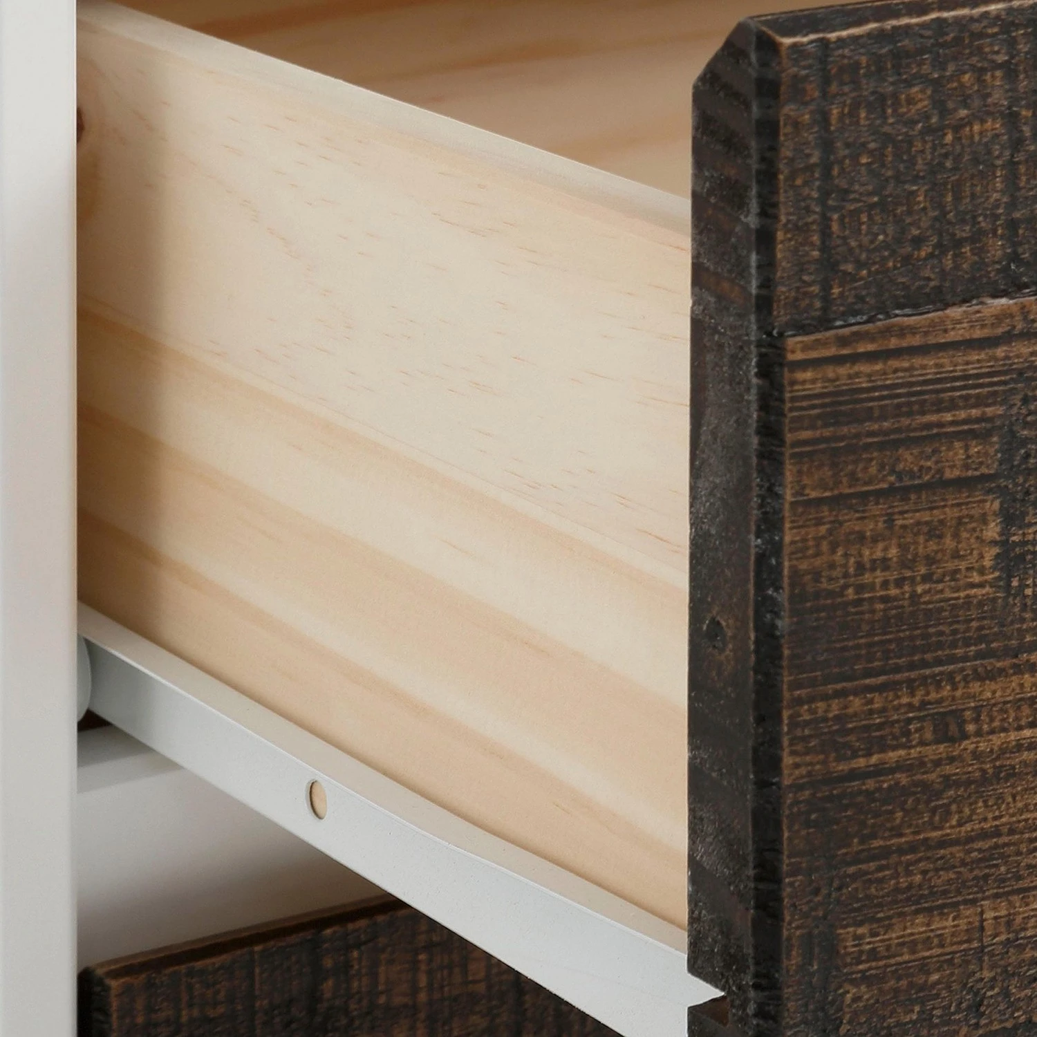 Loftscape Sideboard Marnac - Kiefer teilmassiv - Kiefer / Weiß 5 Loftscape Sideboard Marnac - Kiefer teilmassiv - Kiefer / Weiß – Bild 5