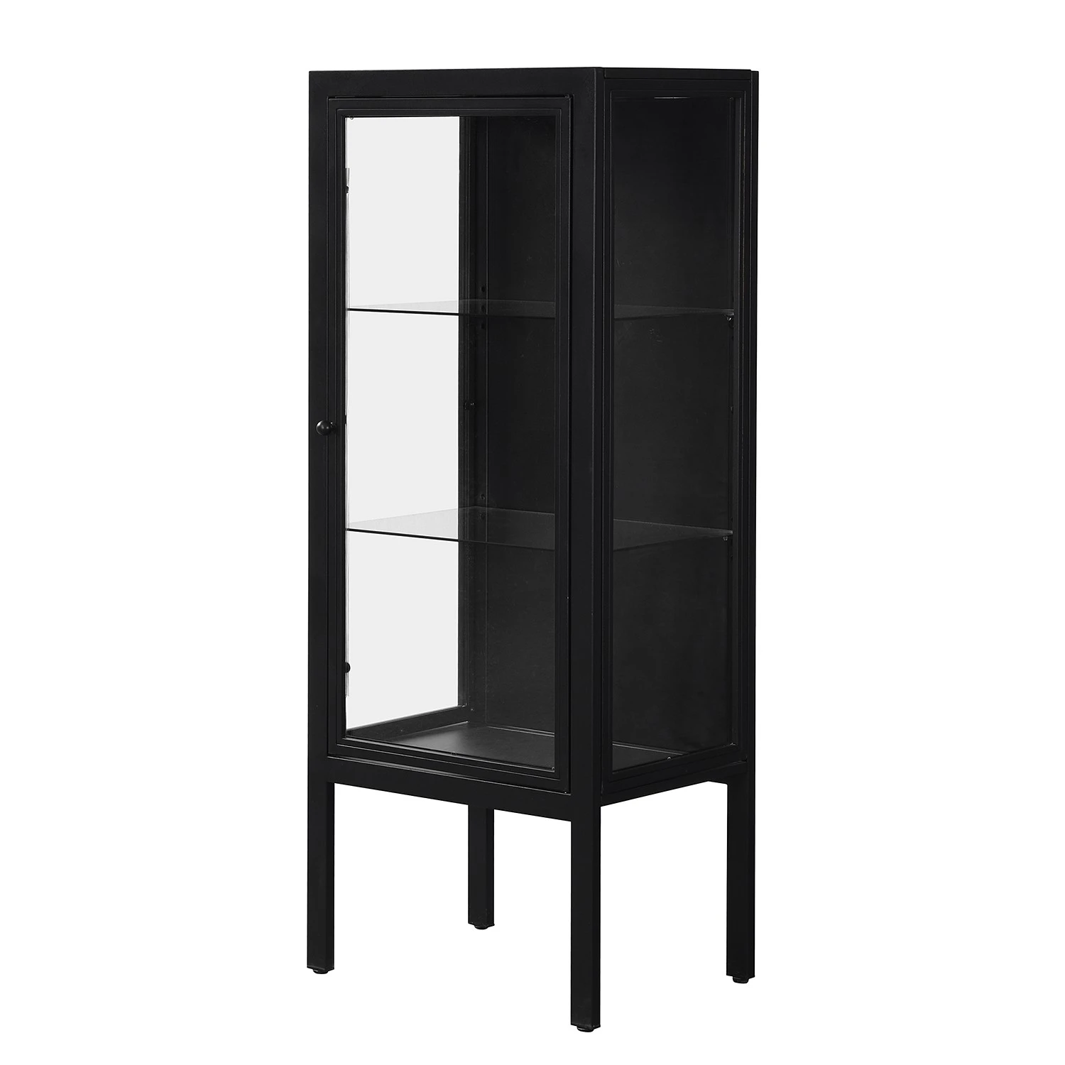 Loftscape Highboard Aregno - Glas / Metall - Schwarz - Breite: 55 cm 1 Loftscape Highboard Aregno - Glas / Metall - Schwarz - Breite: 55 cm