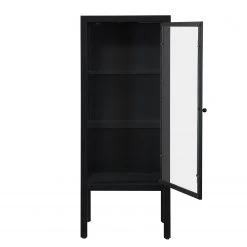 Loftscape Highboard Aregno - Glas / Metall - Schwarz - Breite: 55 cm 8 Loftscape Highboard Aregno - Glas / Metall - Schwarz - Breite: 55 cm -Wohnzimmermöbel boutique en ligne 1000241507 210113 13511200073 DETAILS P000000001000241507