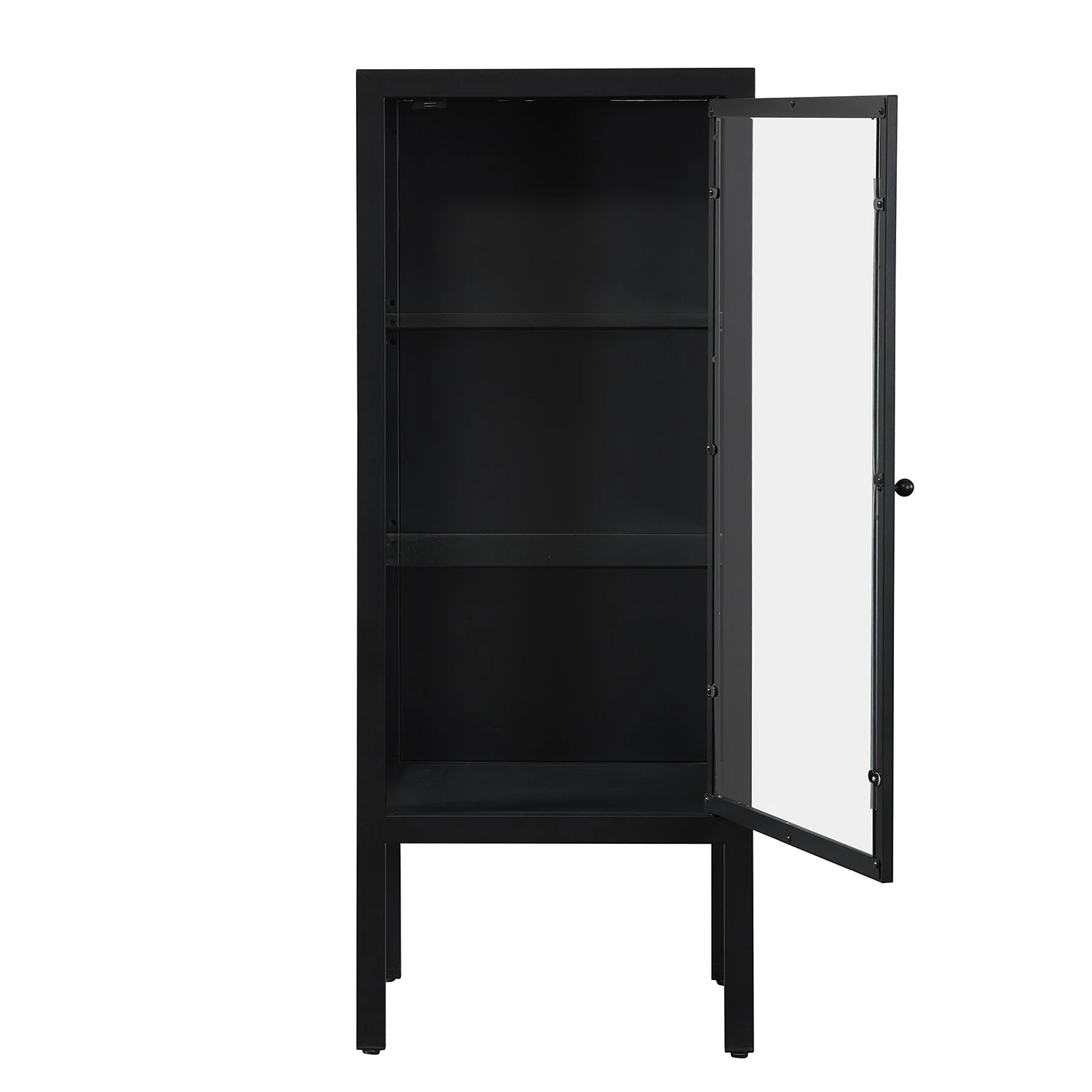 Loftscape Highboard Aregno - Glas / Metall - Schwarz - Breite: 55 cm 3 Loftscape Highboard Aregno - Glas / Metall - Schwarz - Breite: 55 cm – Bild 3