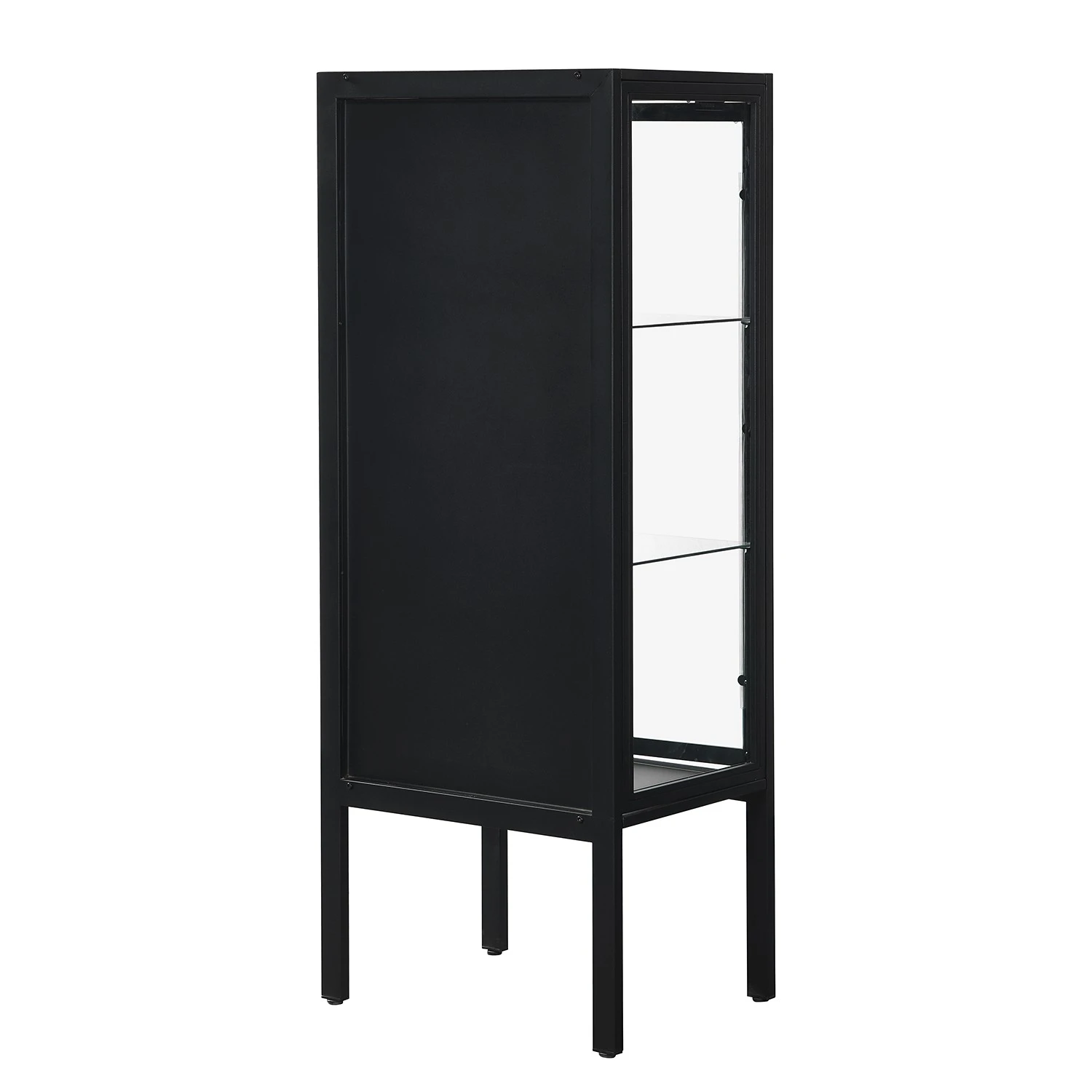 Loftscape Highboard Aregno - Glas / Metall - Schwarz - Breite: 55 cm 5 Loftscape Highboard Aregno - Glas / Metall - Schwarz - Breite: 55 cm – Bild 5