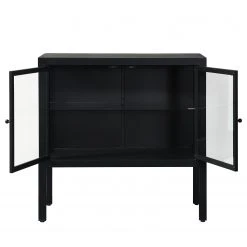 Loftscape Kommode Aregno - Glas / Metall - Schwarz -Wohnzimmermöbel boutique en ligne 1000241511 210113 13514300091 DETAILS P000000001000241511