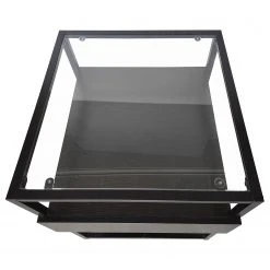 Loftscape Beistelltisch Dorsey - Glas / Metall - Schwarz / Bambus Schwarz -Wohnzimmermöbel boutique en ligne 1000241537 220420 045 DETAILS P000000001000241537