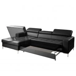 Fredriks Ecksofa Much Dewchurch - Echtleder - Echtleder Mabra: Schwarz - Longchair davorstehend links -Wohnzimmermöbel boutique en ligne 1000241938 210208 14243500137 DETAILS P000000001000241938