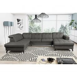 Fredriks Wohnlandschaft White Pine - Echtleder - Echtleder Mabra: Grau - Longchair davorstehend rechts / Ottomane links -Wohnzimmermöbel boutique en ligne 1000241957 210208 14271200292 MOOD DETAILS P000000001000241957 mood