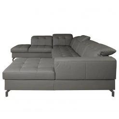 Fredriks Wohnlandschaft White Pine - Echtleder - Echtleder Mabra: Grau - Longchair davorstehend rechts / Ottomane links -Wohnzimmermöbel boutique en ligne 1000241957 210208 14271200294 DETAILS P000000001000241957