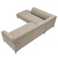 Studio Copenhagen Ecksofa Lussant - Flachgewebe Shina: Beige - Ottomane davorstehend links - Schwarz -Wohnzimmermöbel boutique en ligne 1000242193 210217 08335400135 DETAILS P000000001000242193