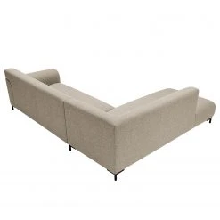 Studio Copenhagen Ecksofa Lussant - Flachgewebe Shina: Beige - Ottomane davorstehend links - Schwarz -Wohnzimmermöbel boutique en ligne 1000242193 210217 08335500136 DETAILS P000000001000242193