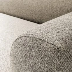 Studio Copenhagen Ecksofa Lussant - Flachgewebe Shina: Beige - Ottomane davorstehend links - Schwarz -Wohnzimmermöbel boutique en ligne 1000242193 210217 08335700138 DETAILS P000000001000242193