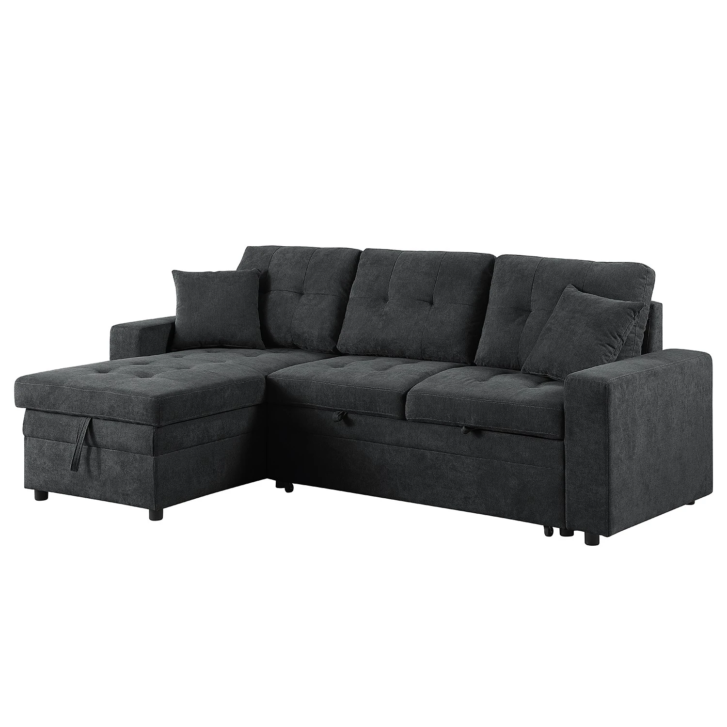 Loftscape Ecksofa Luglon - Webstoff - Anthrazit 1 Loftscape Ecksofa Luglon - Webstoff - Anthrazit