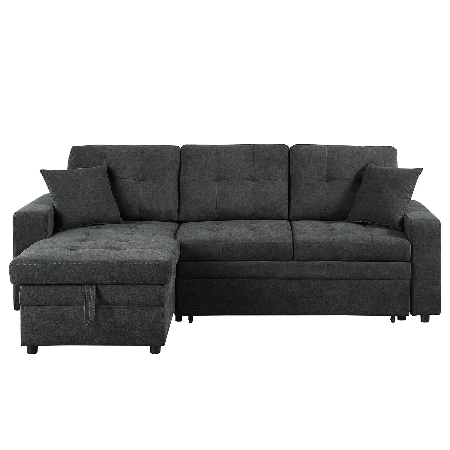 Loftscape Ecksofa Luglon - Webstoff - Anthrazit 5 Loftscape Ecksofa Luglon - Webstoff - Anthrazit – Bild 5