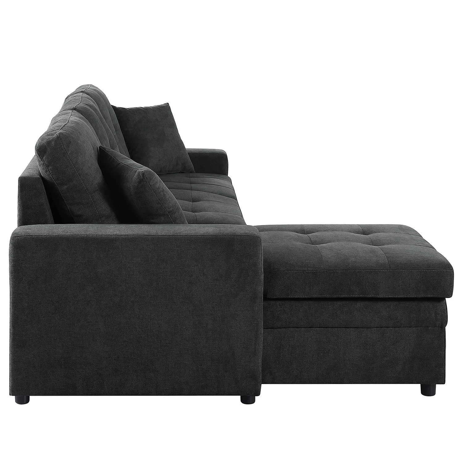 Loftscape Ecksofa Luglon - Webstoff - Anthrazit 8 Loftscape Ecksofa Luglon - Webstoff - Anthrazit – Bild 8