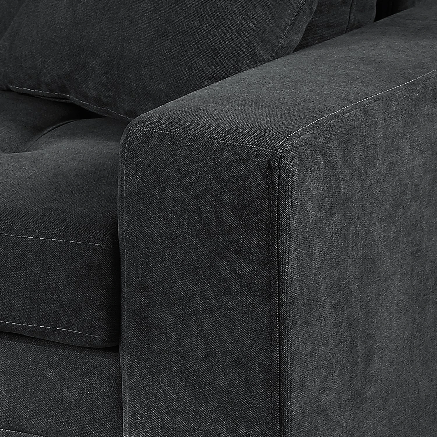 Loftscape Ecksofa Luglon - Webstoff - Anthrazit 10 Loftscape Ecksofa Luglon - Webstoff - Anthrazit – Bild 10