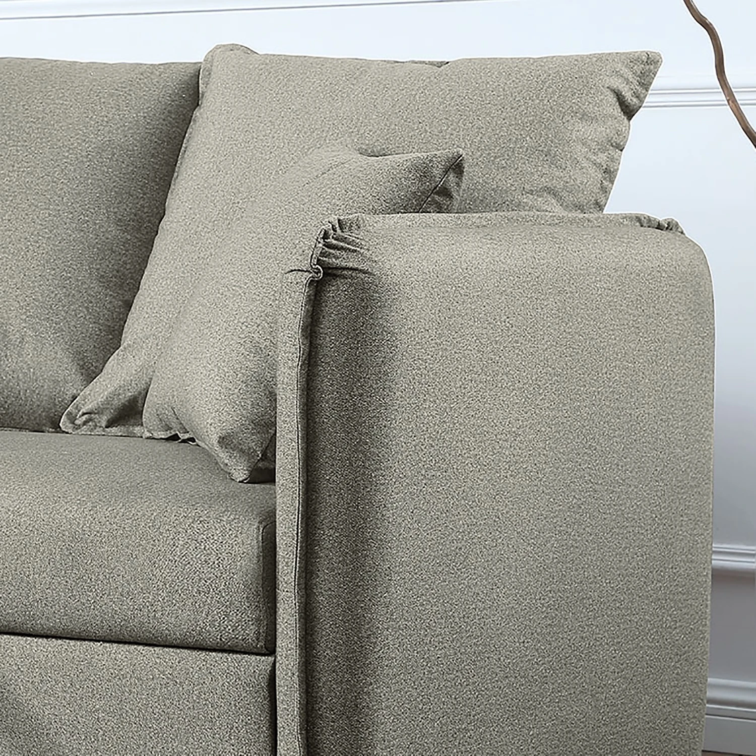 Loftscape Ecksofa Lillers - Webstoff - Hellgrau - Longchair davorstehend links 9 Loftscape Ecksofa Lillers - Webstoff - Hellgrau - Longchair davorstehend links – Bild 9