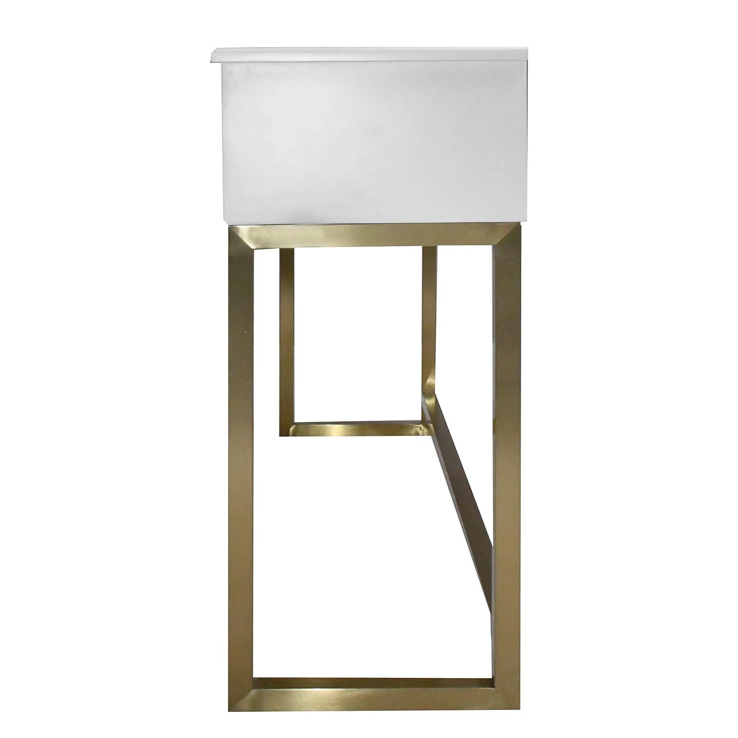 Red Living Konsolentisch Varades - Weiß / Gold 4 Red Living Konsolentisch Varades - Weiß / Gold – Bild 4