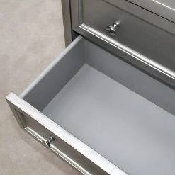 Red Living Kommode Vaunac - Matt Silber / Schwarz -Wohnzimmermöbel boutique en ligne 1000242716 210121 08010000024 DETAILS P000000001000242716