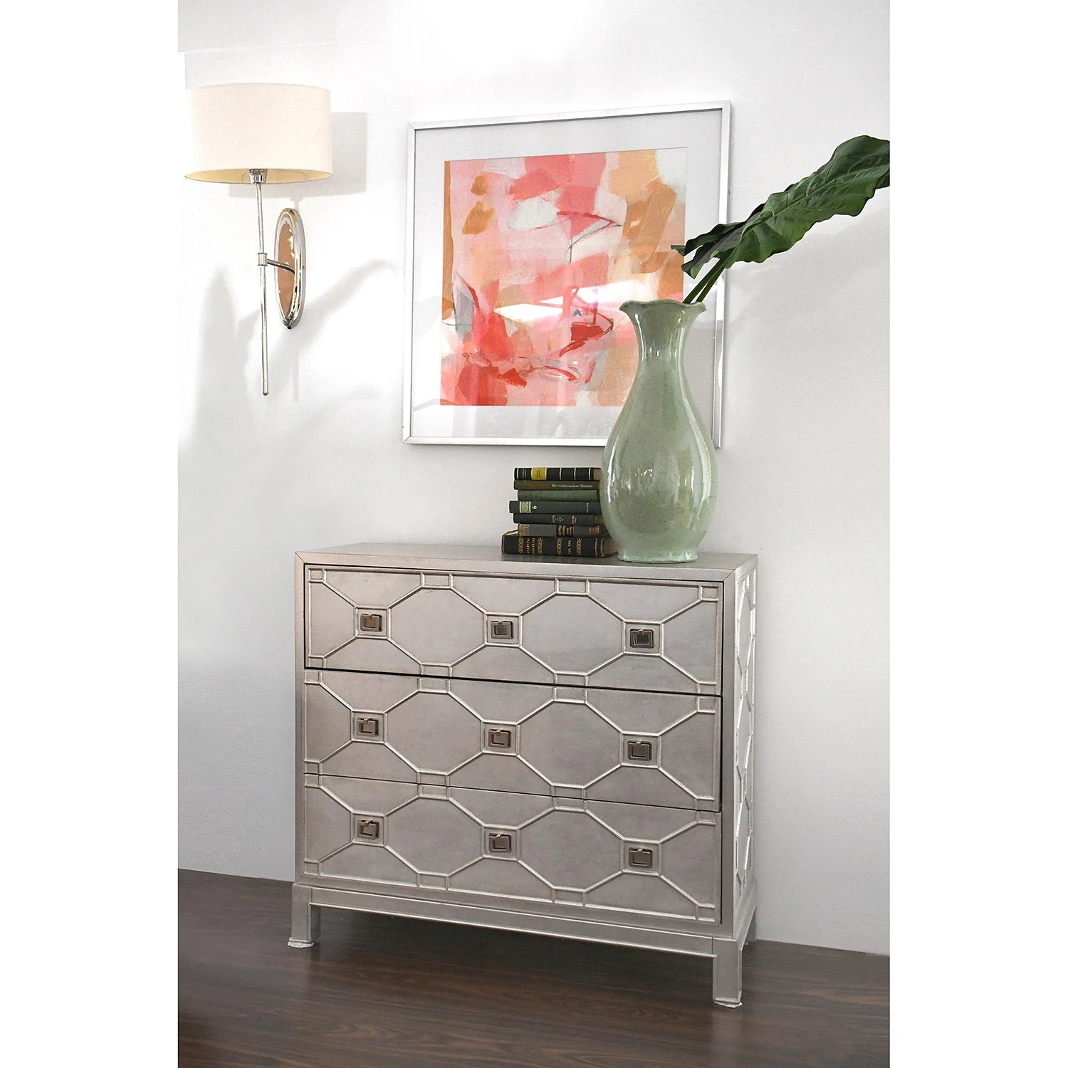 Red Living Kommode Thoury - Matt Silber 2 Red Living Kommode Thoury - Matt Silber – Bild 2