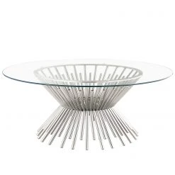 Loftscape Couchtisch Thionne - Glas / Edelstahl - Chrom