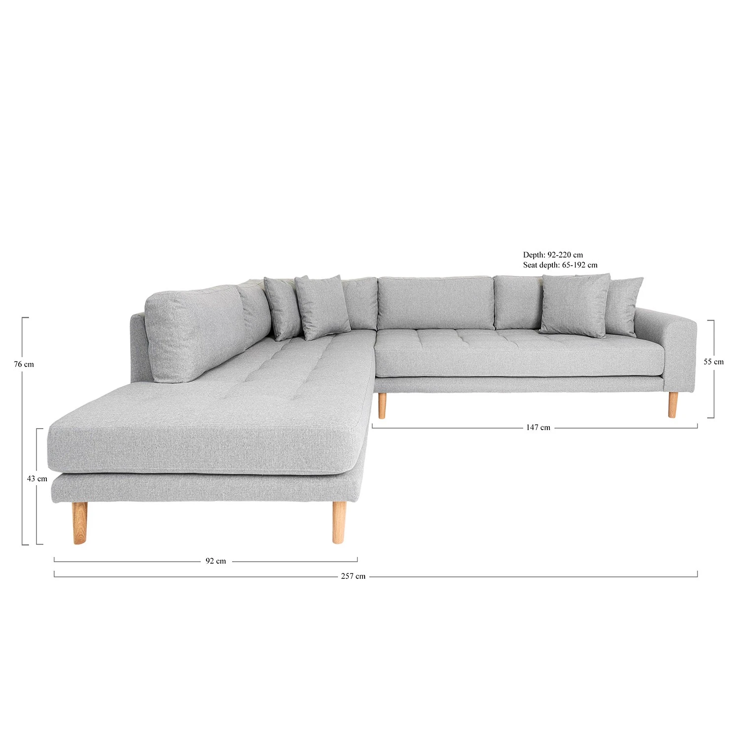 Red Living Ecksofa La Rose II - Webstoff - Ecke davorstehend links 4 Red Living Ecksofa La Rose II - Webstoff - Ecke davorstehend links – Bild 4
