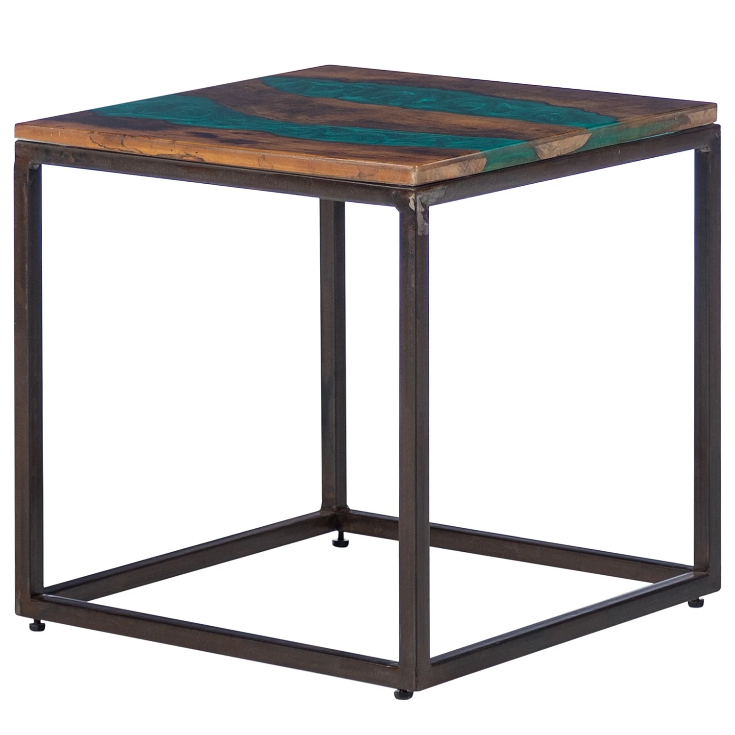 Wolf-Möbel Epoxidharz-Beistelltisch Tarnac - Harz / Metall - Grün 1 Wolf-Möbel Epoxidharz-Beistelltisch Tarnac - Harz / Metall - Grün