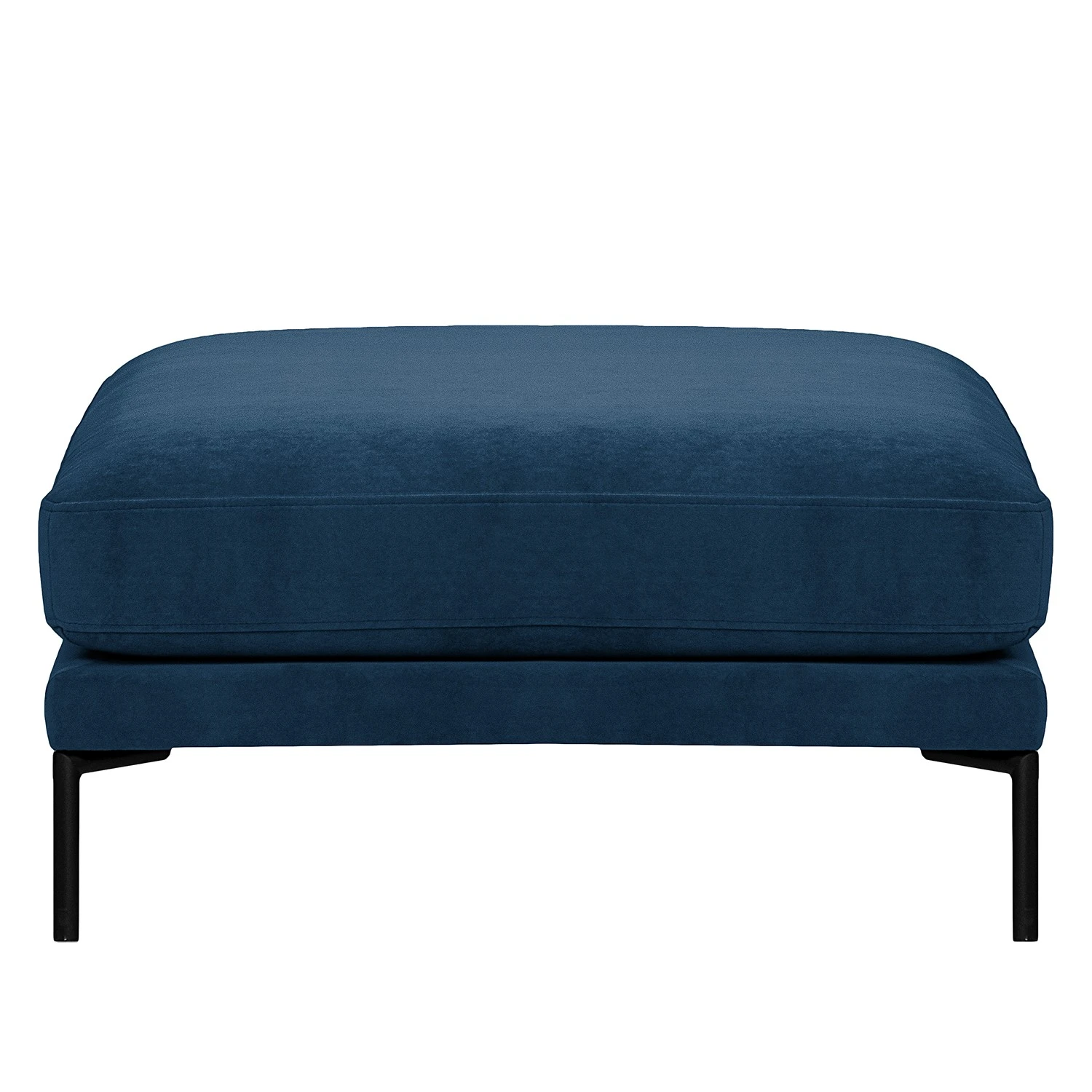 Fredriks Polsterhocker Grossa - Samt - Samt Vaia: Dunkelblau 2 Fredriks Polsterhocker Grossa - Samt - Samt Vaia: Dunkelblau – Bild 2