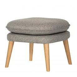 Fredriks Polsterhocker Farnay - Webstoff - Webstoff Sogol: Grau