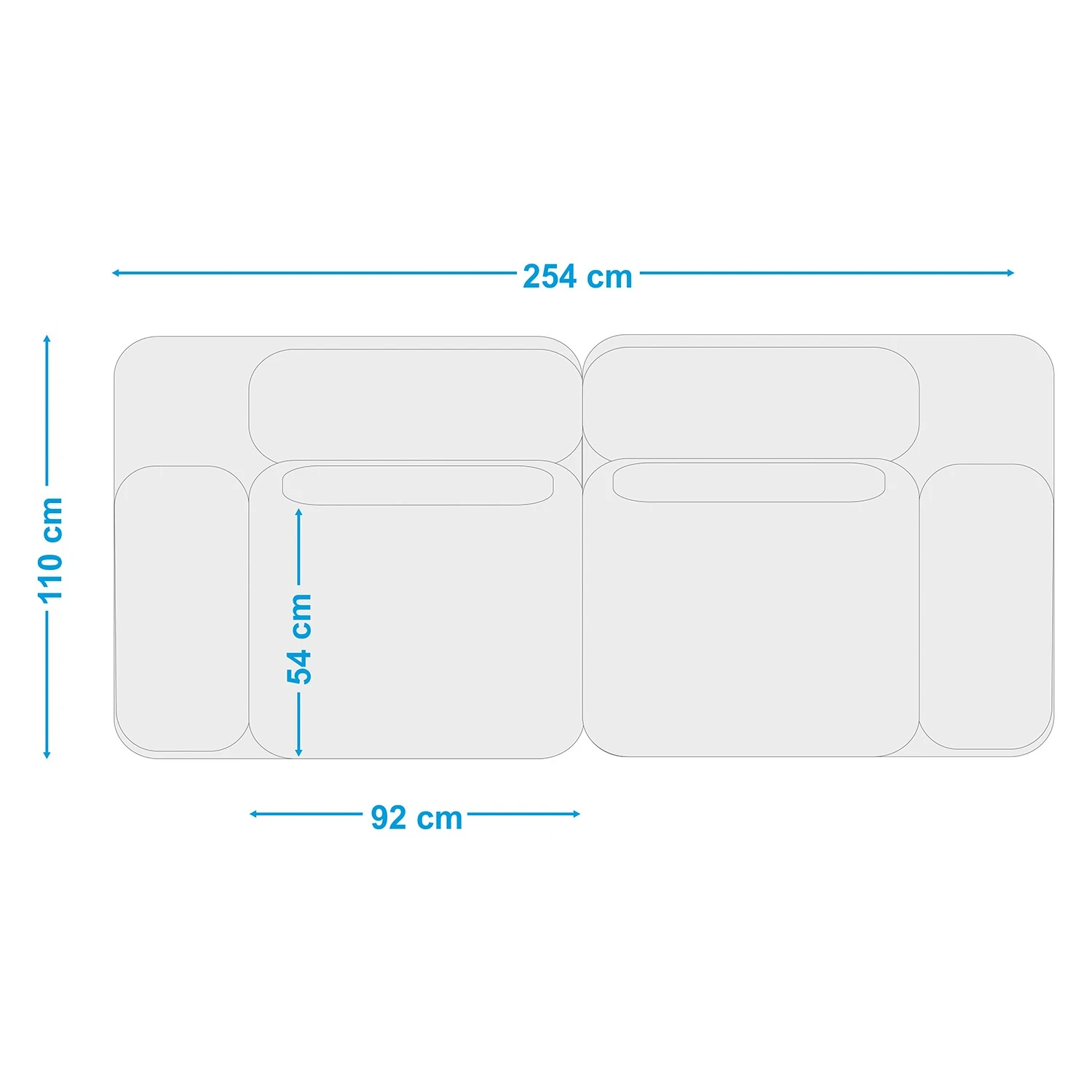 Fredriks Sofa Lirac (3 Sitzer) - Webstoff - Webstoff Sogol: Grau 13 Fredriks Sofa Lirac (3 Sitzer) - Webstoff - Webstoff Sogol: Grau – Bild 13