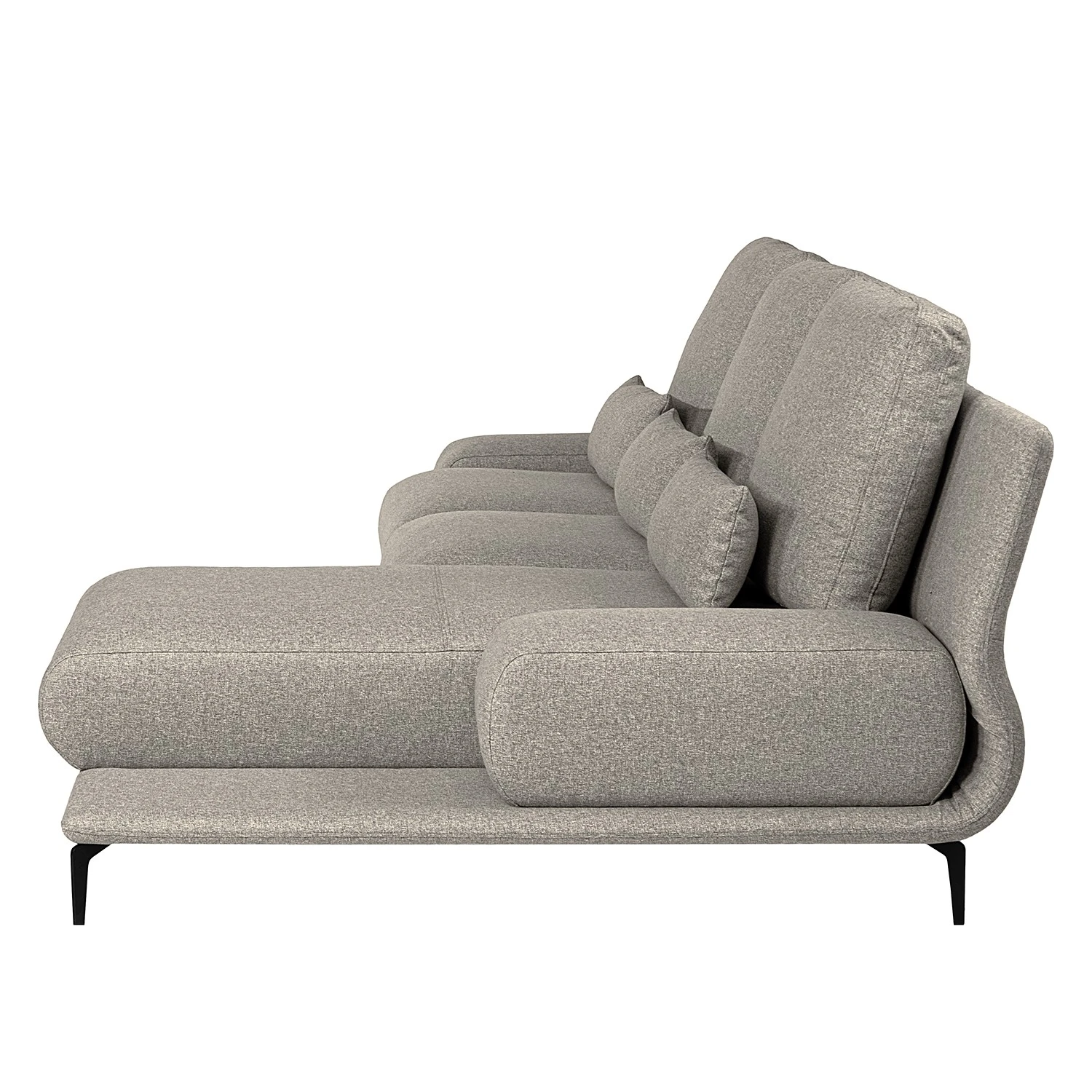 Fredriks Ecksofa Lirac - Webstoff - Webstoff Sogol: Grau - Longchair davorstehend rechts 5 Fredriks Ecksofa Lirac - Webstoff - Webstoff Sogol: Grau - Longchair davorstehend rechts – Bild 5