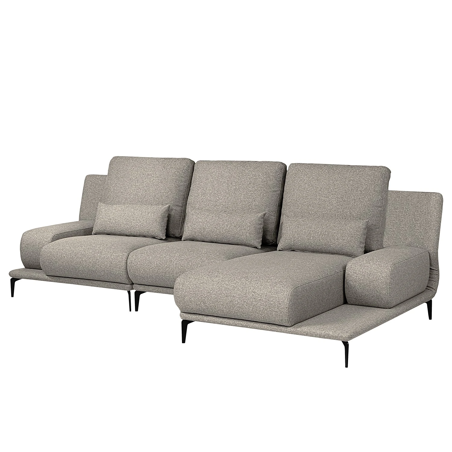 Fredriks Ecksofa Lirac - Webstoff - Webstoff Sogol: Grau - Longchair davorstehend rechts 7 Fredriks Ecksofa Lirac - Webstoff - Webstoff Sogol: Grau - Longchair davorstehend rechts – Bild 7