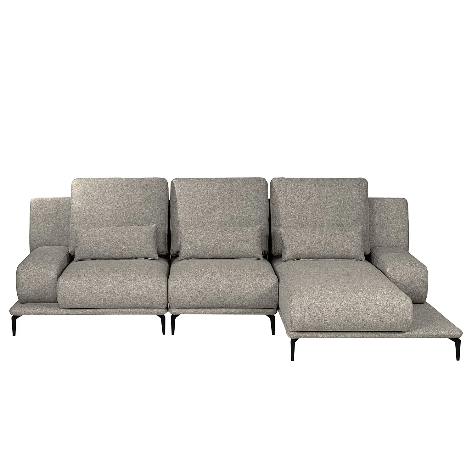 Fredriks Ecksofa Lirac - Webstoff - Webstoff Sogol: Grau - Longchair davorstehend rechts 8 Fredriks Ecksofa Lirac - Webstoff - Webstoff Sogol: Grau - Longchair davorstehend rechts – Bild 8